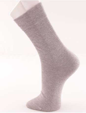 Bonnie Doon Cotton Comfort Socks light grey heather