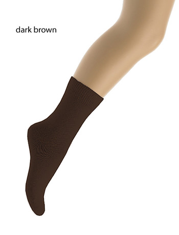 Bonnie Doon Children's Cotton Socks dark brown