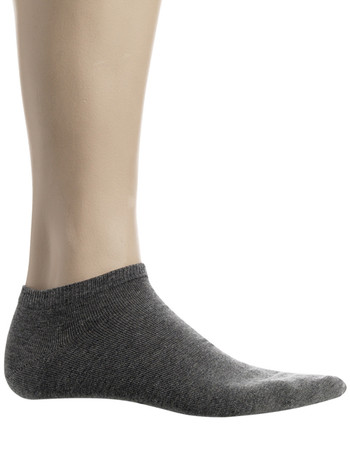 Bonnie Doon Cotton Short Socks medium grey heather