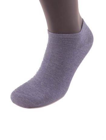 Bonnie Doon Cotton Short Socks denim heather