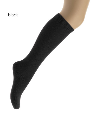 Bonnie Doon Children's Cotton Knee High Socks black