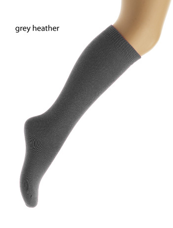 Bonnie Doon Children's Cotton Knee High Socks medium grey heather