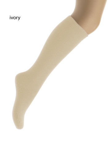 Bonnie Doon Children's Cotton Knee High Socks ivory