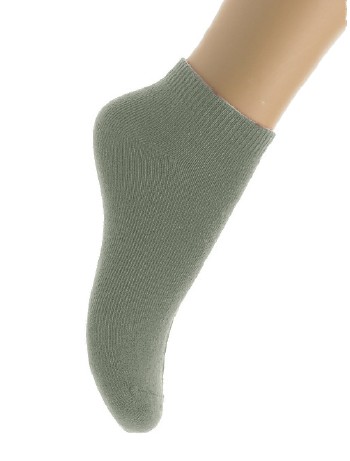 Bonnie Doon Cotton Ankle Socks for Children light grey heather