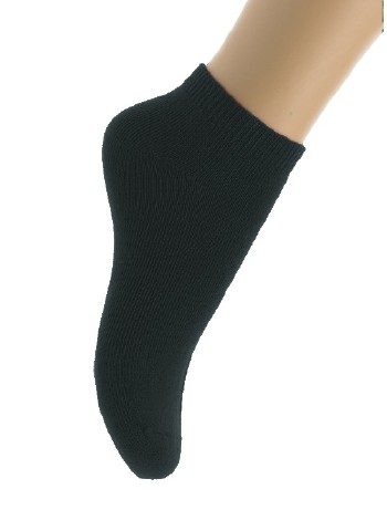 Bonnie Doon Cotton Ankle Socks for Children black