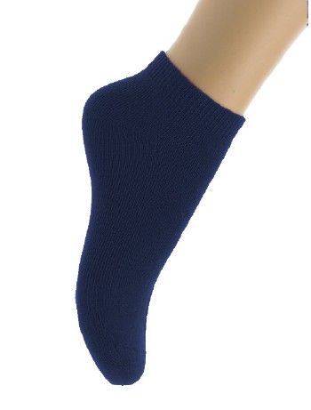 Bonnie Doon Cotton Ankle Socks for Children navy