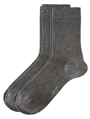 Camano 2 Pack of Women's Socks light grey melange