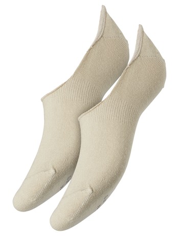 Camano Unisex Invisible Sneaker Socks Double Pack sand