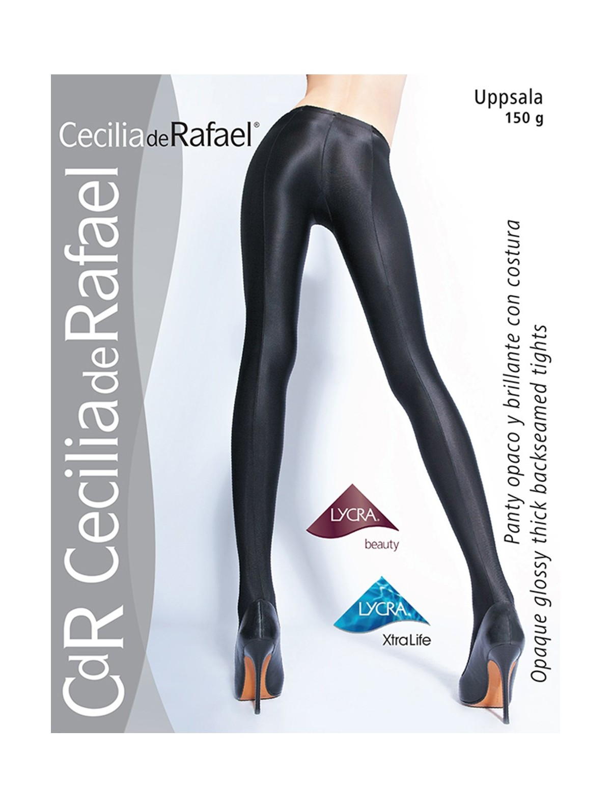 Cecila de Rafael Uppsala Opaque Wet Look Tights