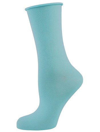 Elbeo Light Cotton Roll Top Socks turquoise