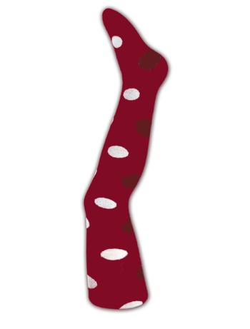 Ewers Big Polka Dots Baby and Children's Tights red