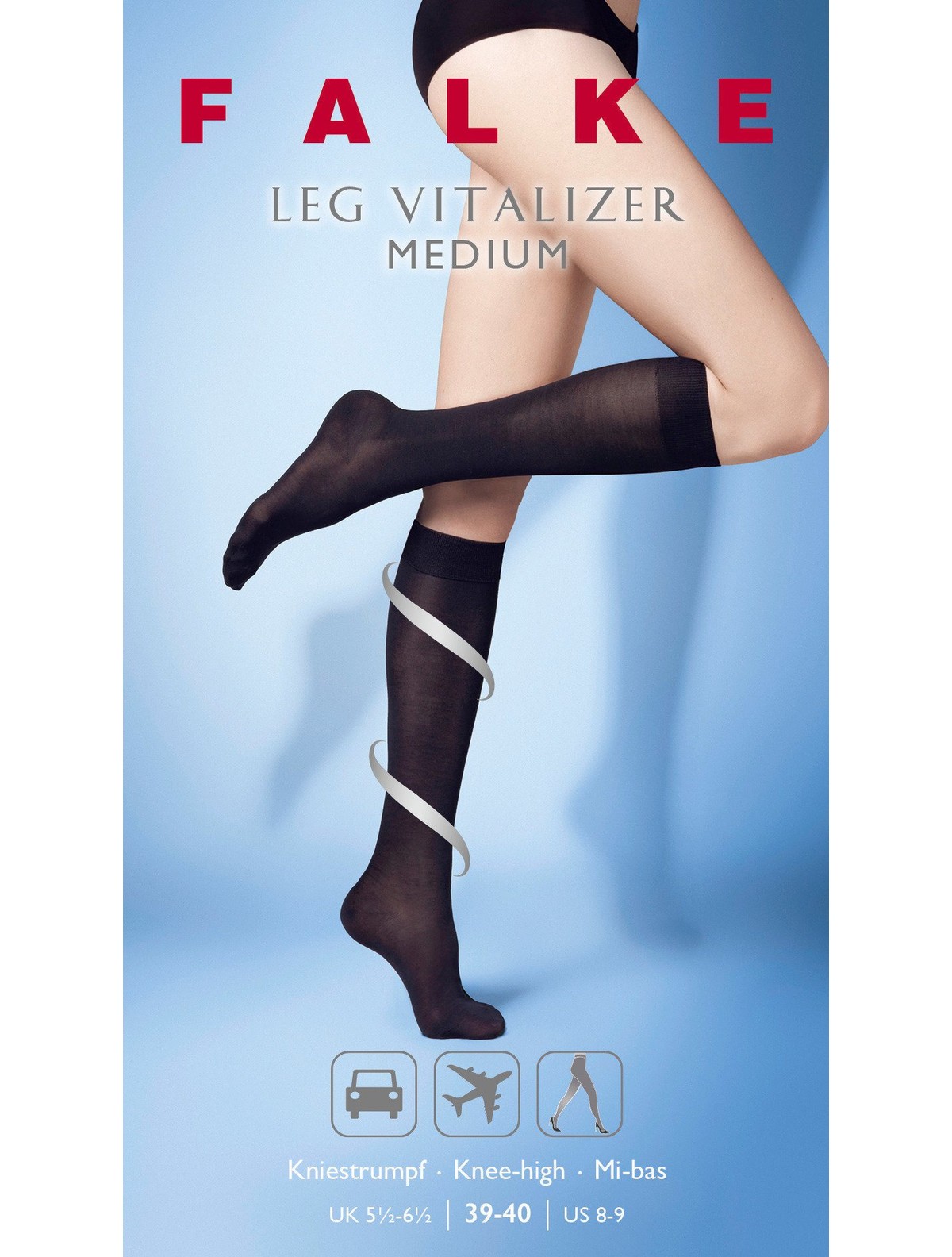 Falke Leg Vitalizer Medium Knee High Socks Support 2