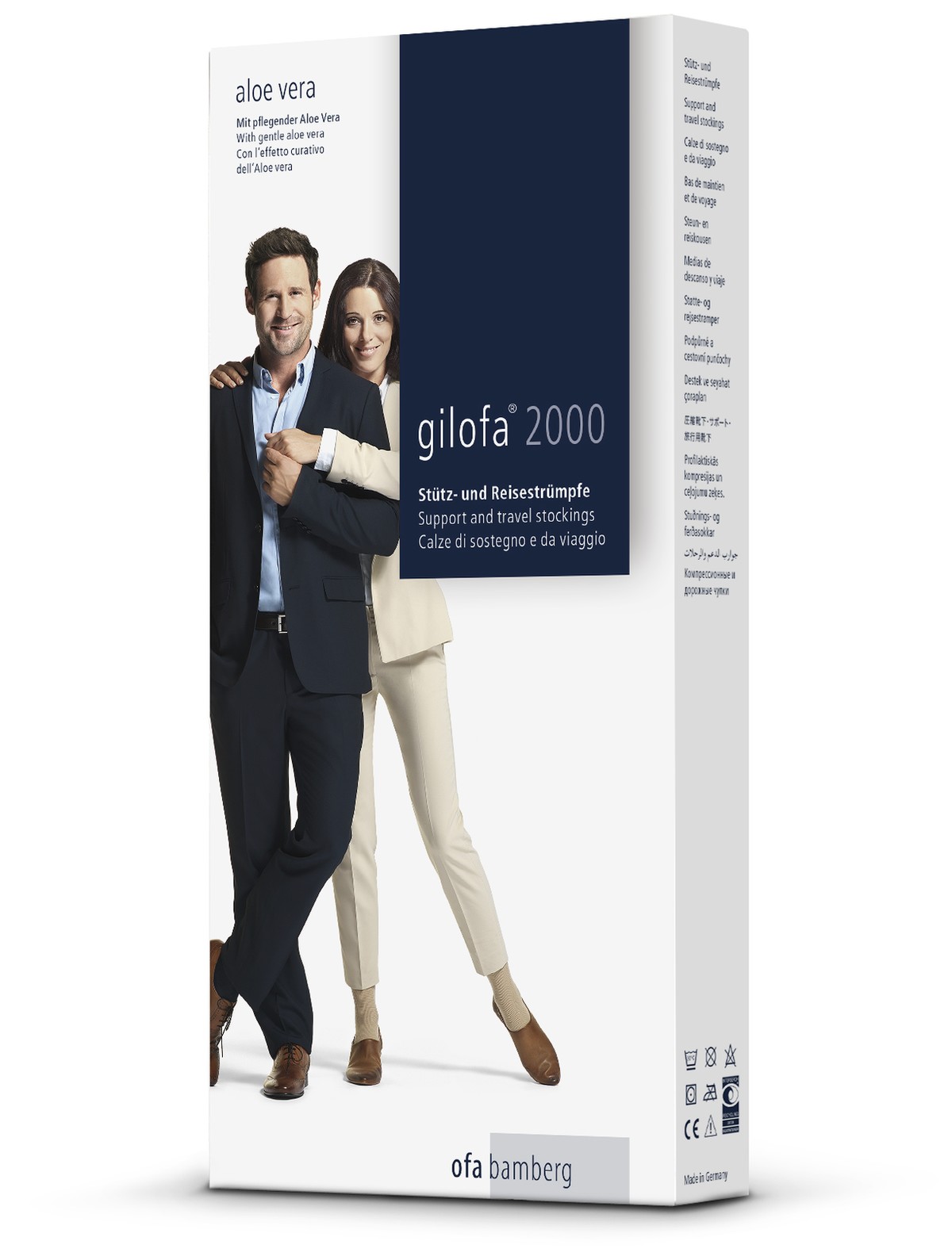 Gilofa 2000 microfibre support Knee Highs unisex