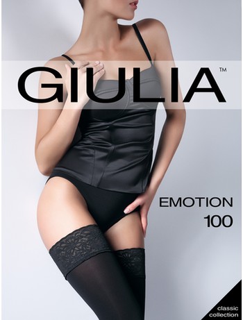 Giulia Emotion 100 Opaque Hold-Ups nero