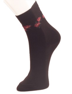 Giulia Cotton Socks with Floral Pattern