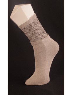 Giulia Sand Patterned Cotton Socks