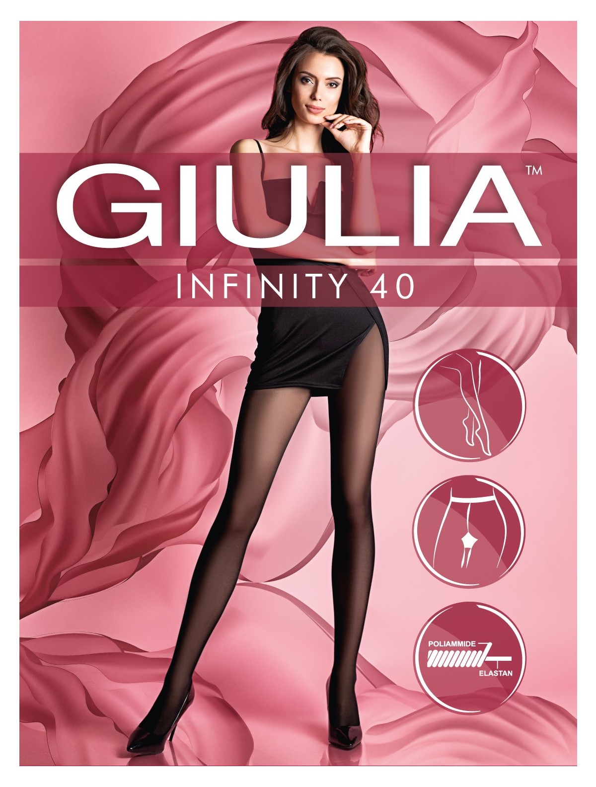 Giulia Infinity 40 Sheer To Waist Tights