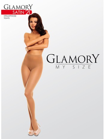 Glamory Satin 20 Plus Size Tights 
