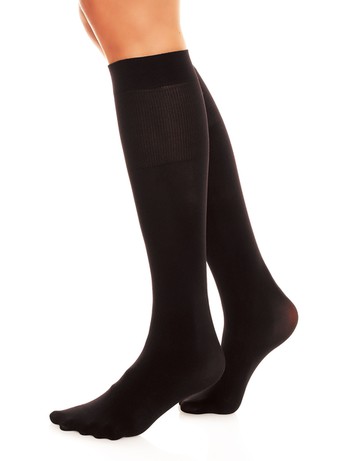 Glamory Fit 50 Microfiber Knee High Socks black