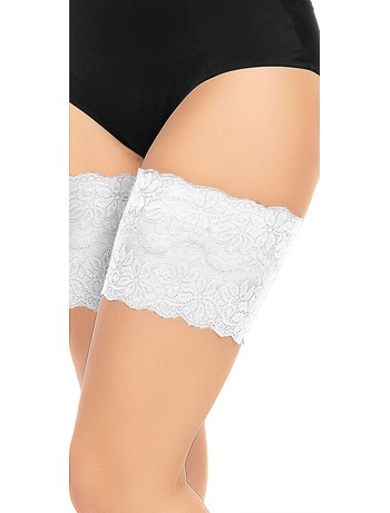 Glamory Anti-Chaffing thigh bands white