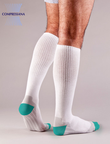 Compressana Sport Compression Knee High Socks white